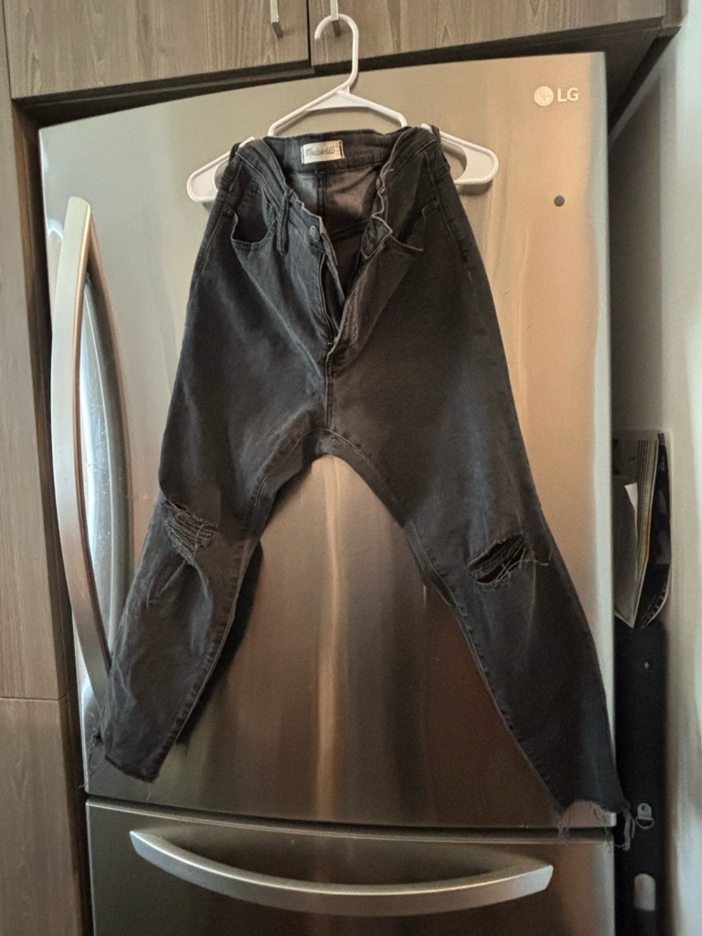 Madewell Women's Black Skinny Distressed Jeans